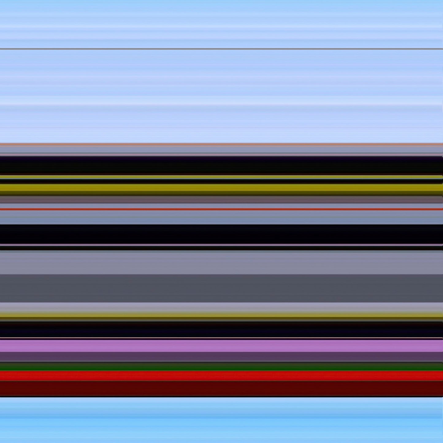 Abstract depiction of ocean drilling layers, luminous metal print by Maciek Peter Kozlowski.
