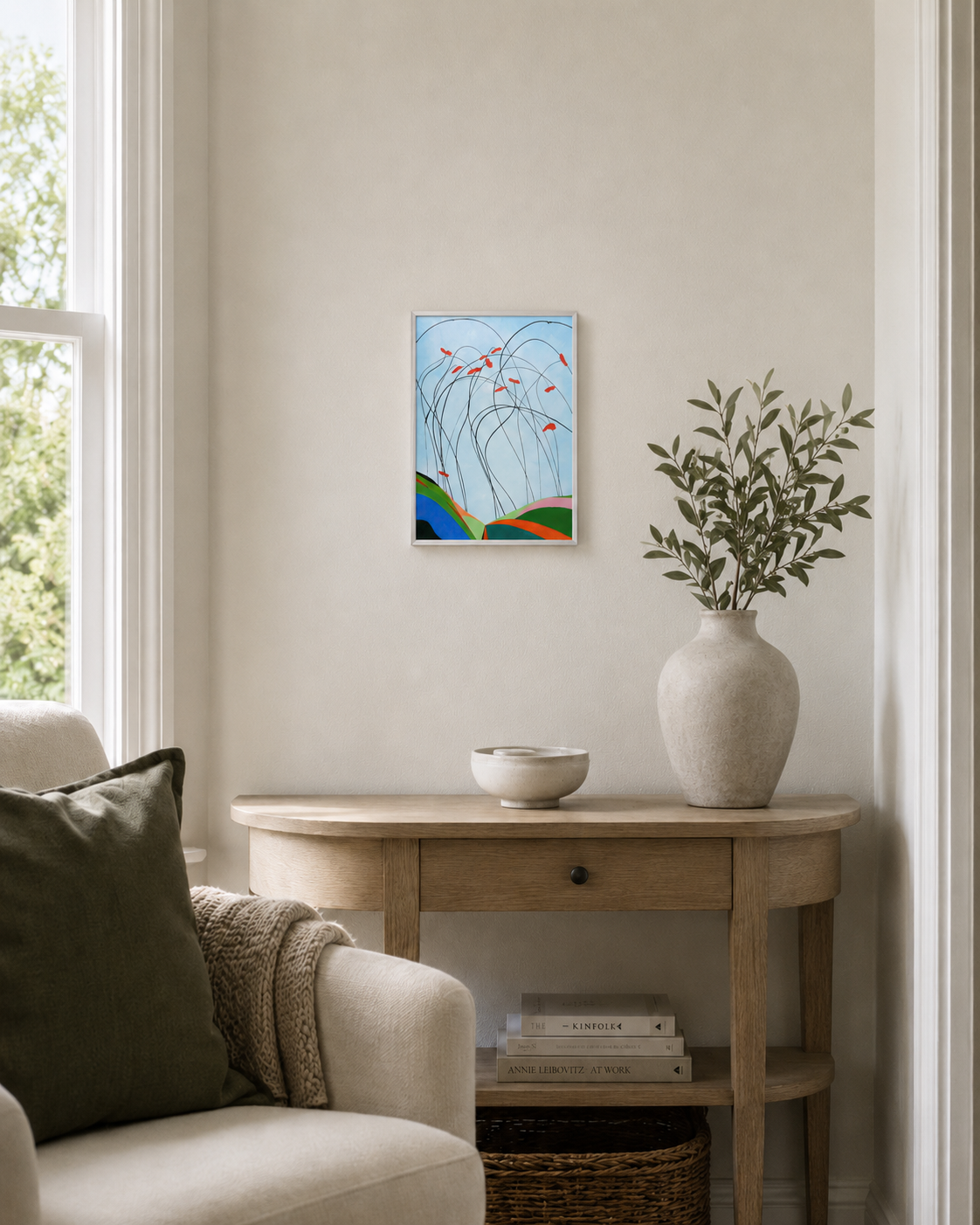 Alternate view of Siren with Poppies LTD Print by Maciek Peter Kozlowski