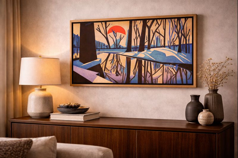 Orange and Purple Delight on the Flood Plain Original