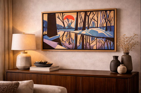 Orange and Purple Delight on the Flood Plain Original