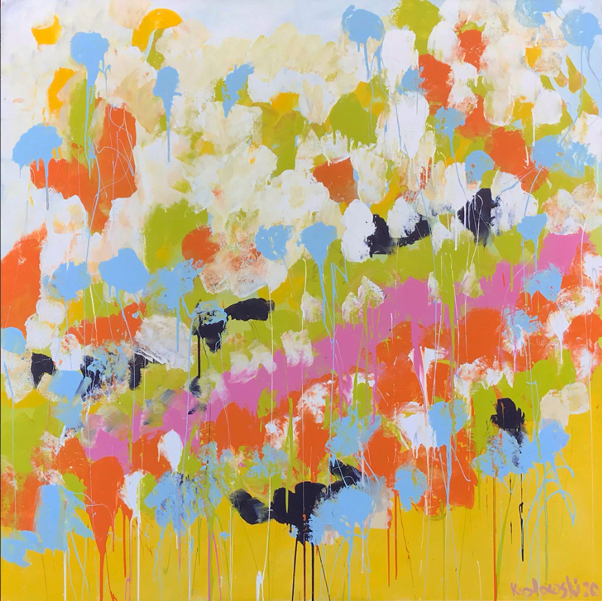 Butterflies in Spring Original Painting