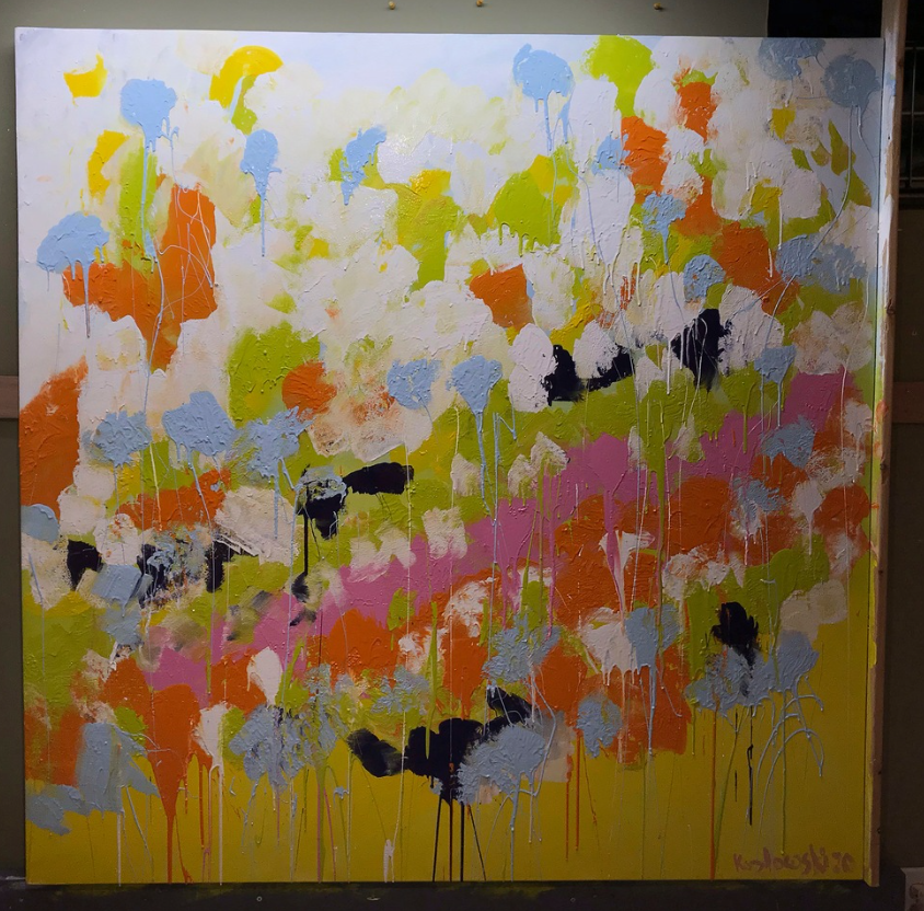Butterflies in Spring Original Painting