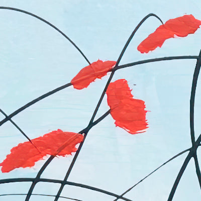 Alternate view of Siren with Poppies LTD Print by Maciek Peter Kozlowski