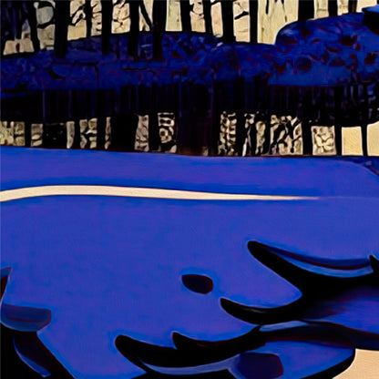 Alternate view of Snow and Water on the Flood Plain in Early Spring LTD Print by Maciek Peter Kozlowski