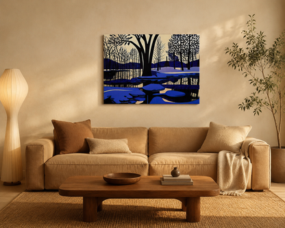 Alternate view of Snow and Water on the Flood Plain in Early Spring by Maciek Peter Kozlowski